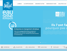 Tablet Screenshot of eau-seine-normandie.fr